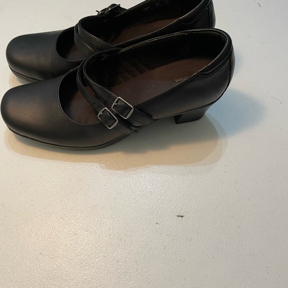 Clarks Bendables Maryjane Women's Black Double Strap Shoes Size 10W SB-V (Nov) - Picture 3 of 9